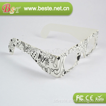 Promotional good quality chromadepth custom logo paper 3d glasses